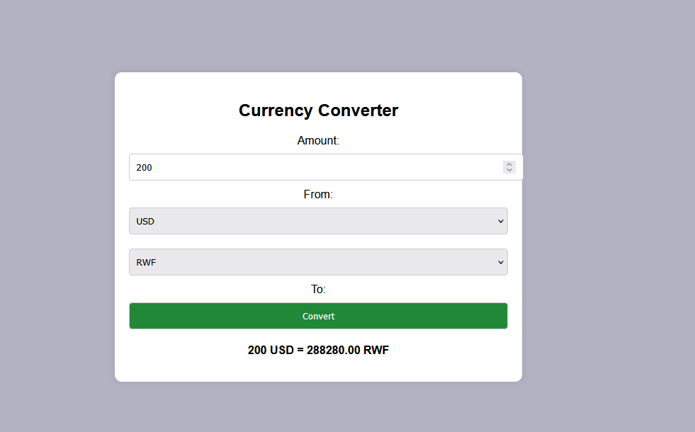Currency Converter